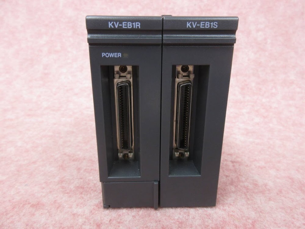 KEYENCE KV-EB1R KV-EB1S PLC Extension Unit Base Module Set UNTESTED #2