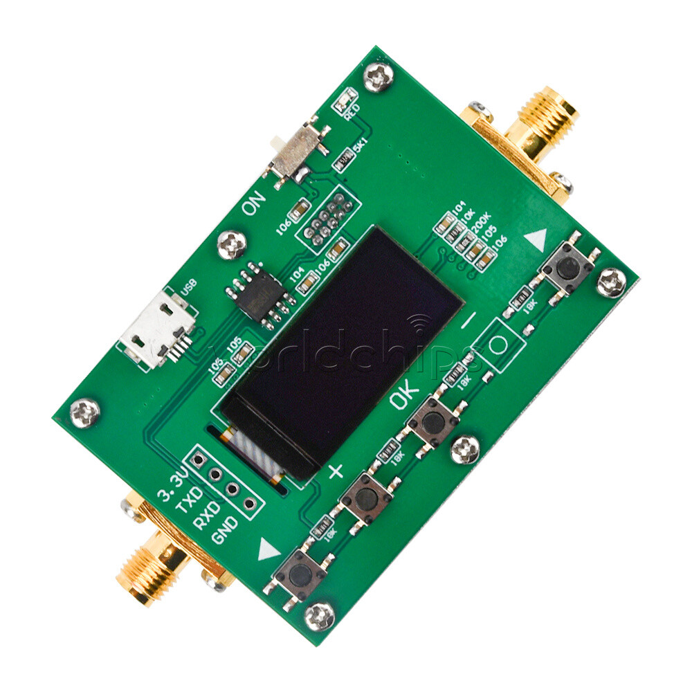 6Ghz RF Digital Attenuator 30DB Step 0.25DB OLED Pogrammable Attenuator Module