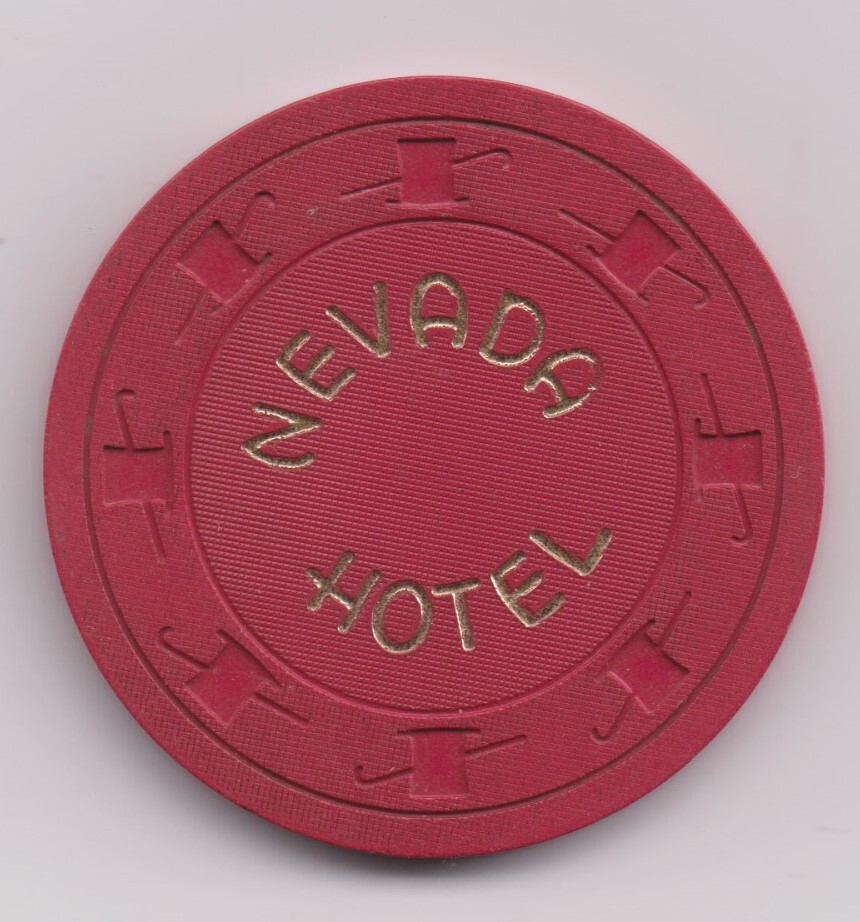 Hotel Nevada Roulette Chip 1950