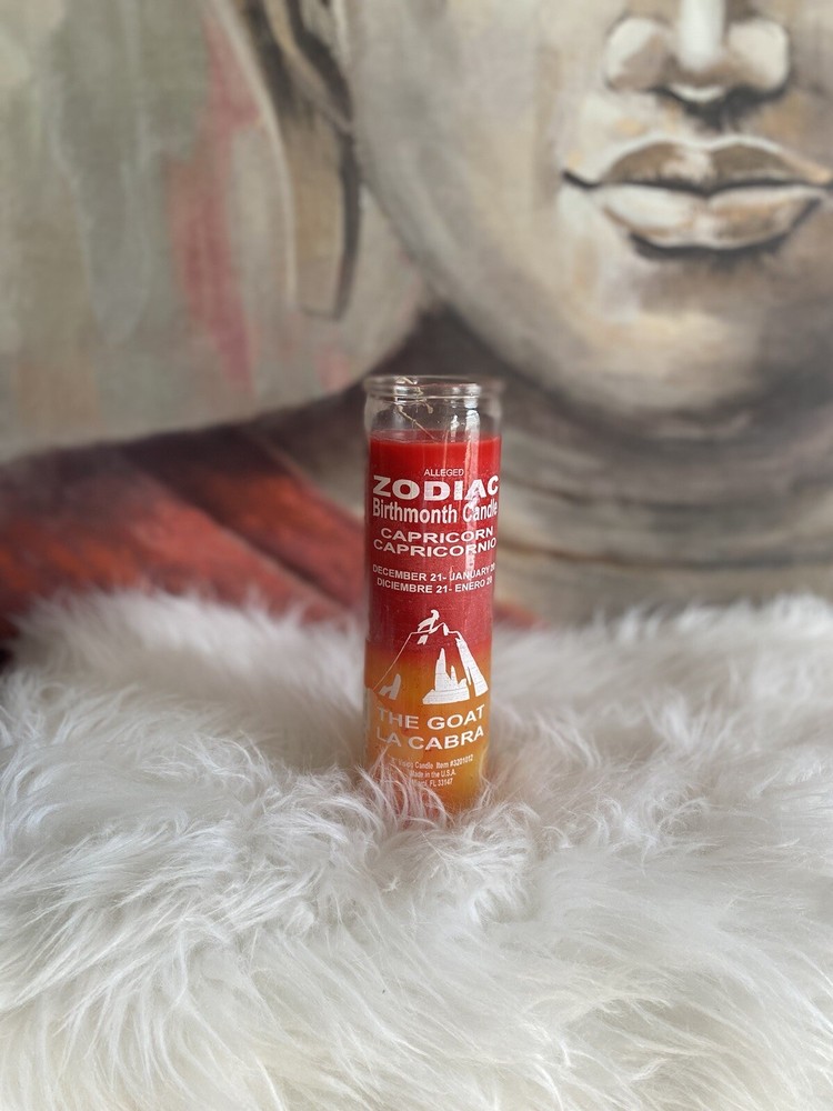 Capricorn zodiac candle