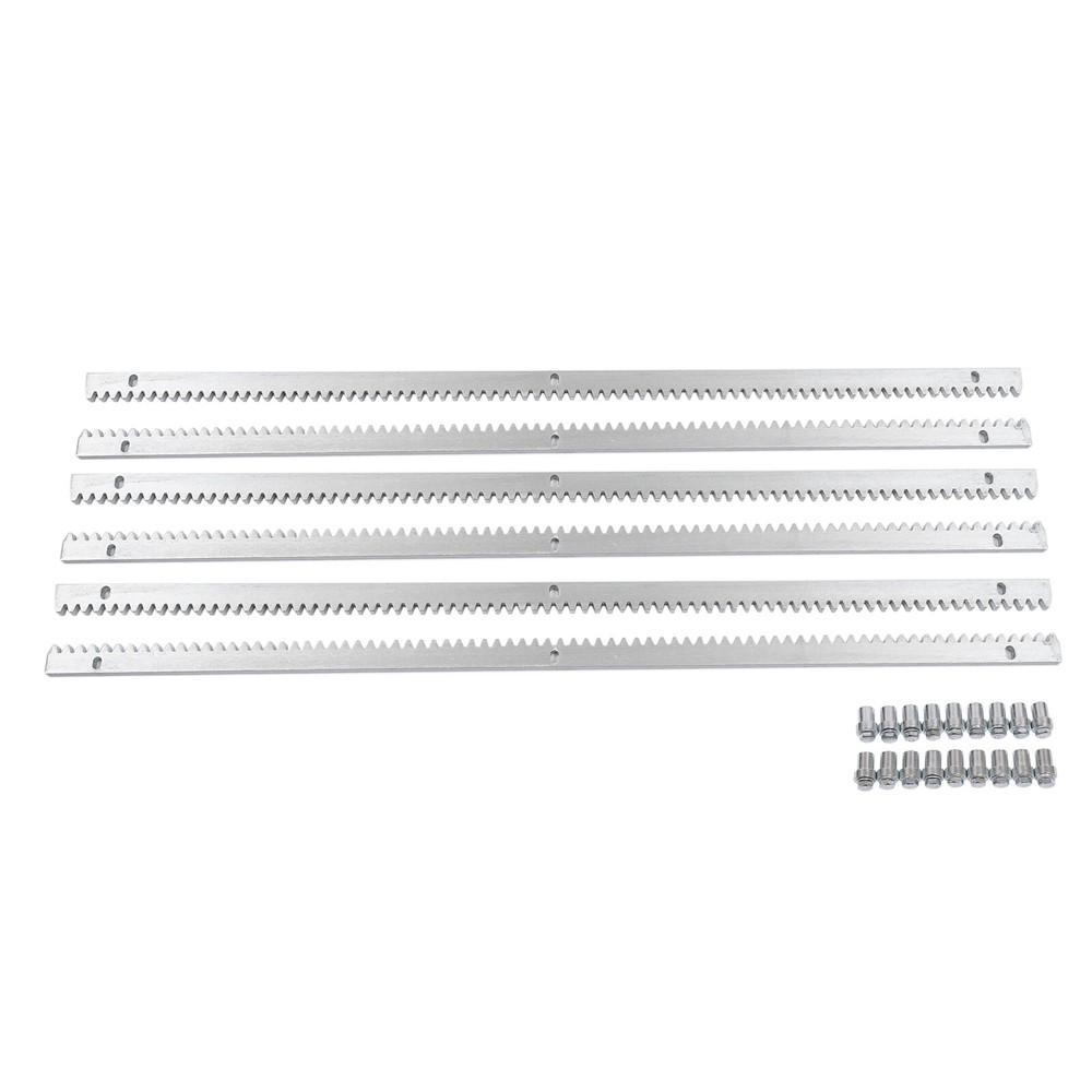 6Pcs Rails Gear Rack Automatic Sliding Gate Opener Operator Rack Sets φ12mm