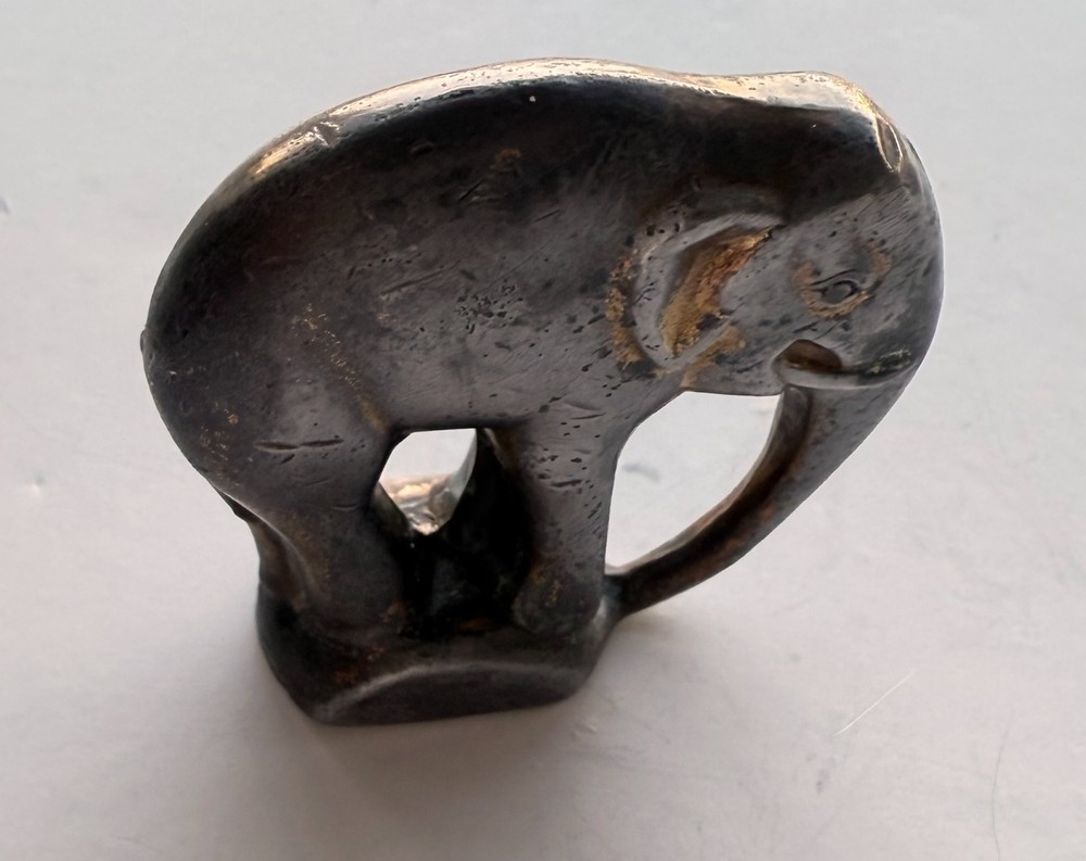 MINIATURE GERMAN BRONZE ELEPHANT
