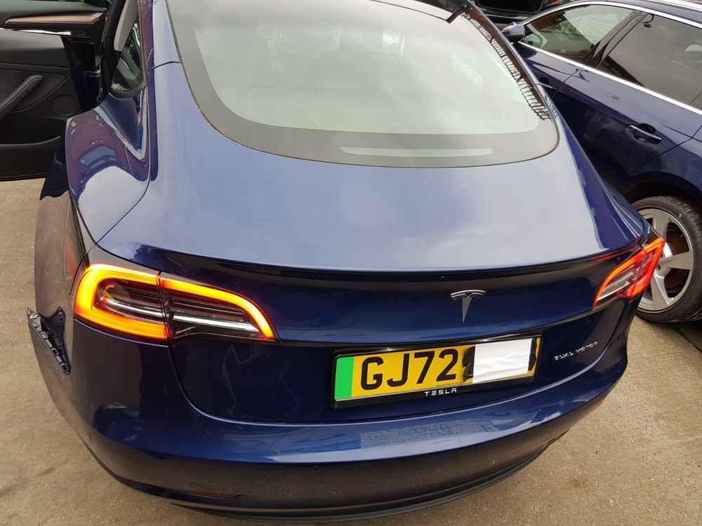 Tesla Model 3 Long Range 2022 Safety Triangle Sign