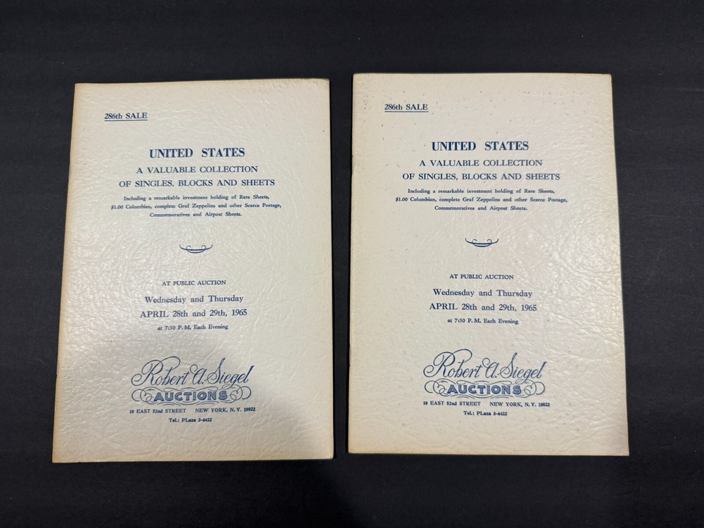 1963-65 Robert Siegel Auction Galleries Stamp Catalogs.....3 Items