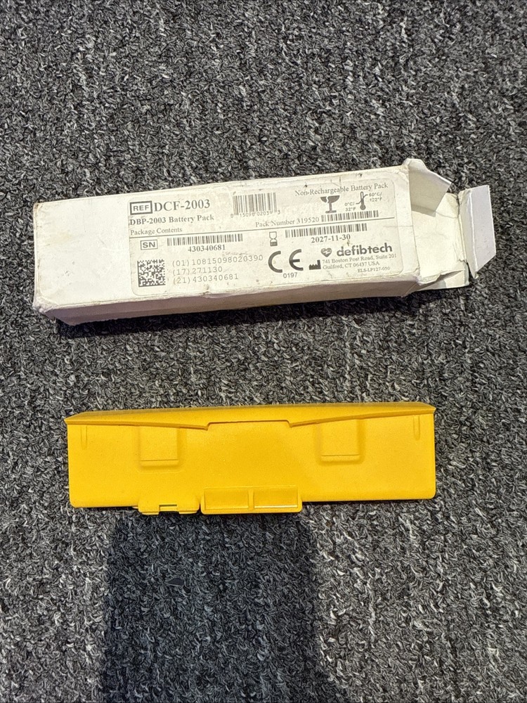 Defibtech View AED Battery DCF-2003, DBP-2003 Battery Tested Low, Powers On Unit