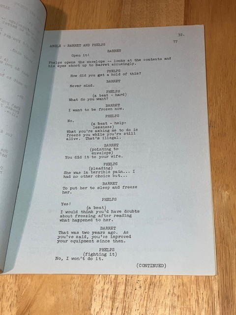 MISSION: IMPOSSIBLE script The Freeze (Immortality Raymond Barrett) FINAL DRAFT