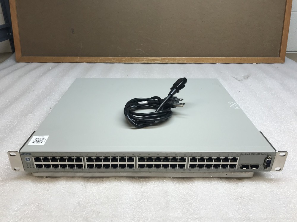 Nortel BayStack 5510-48T Gigabit Network Switch - Not Pwr Version