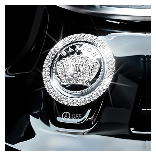Bling Push Start Button Cover Decoration Ring,Stylish Car Push Start Button