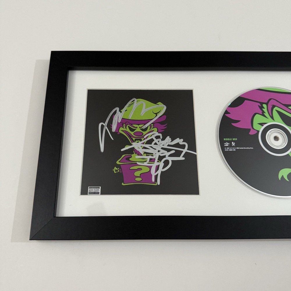 INSANE CLOWN POSSE SIGNED FRAMED RIDDLE BOX CD ICP JSA COA