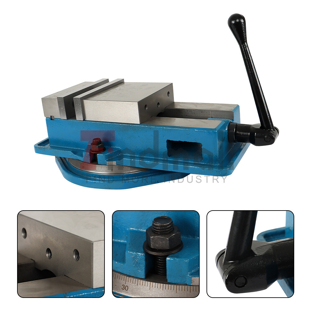 6x5.9" Lockdown CNC Milling Machine Vise .002“Precision Milling Drilling Machine