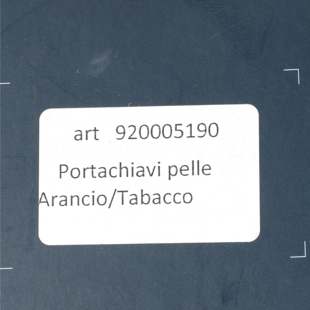 Keyring Leather Orange