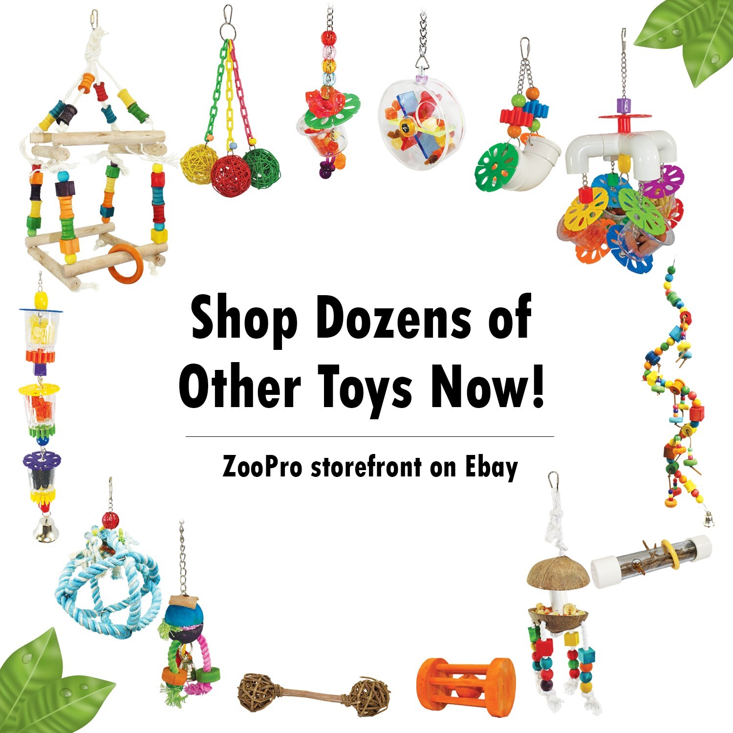 Willow Bundle - Natural Safe Willow Branch Activity Chew Toy Cage Accessory