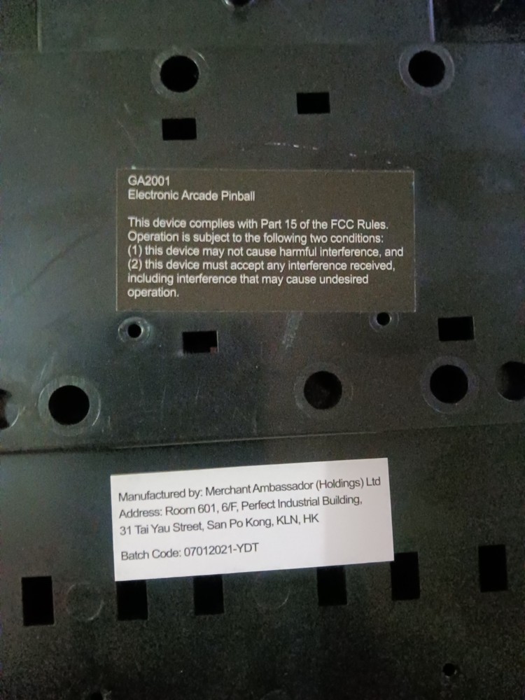 Electronic Arcade Tabletop Pinball Machine Sounds Lights