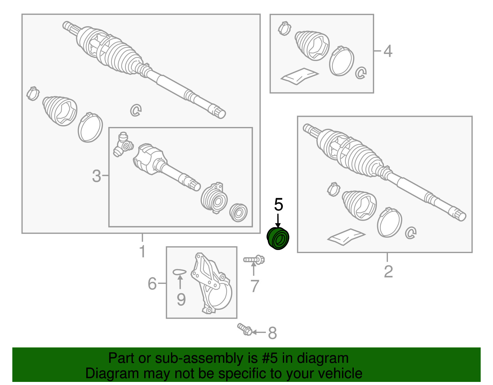 New Genuine Toyota Automatic Transmission Output Axle Shaft Seal 90311-40041