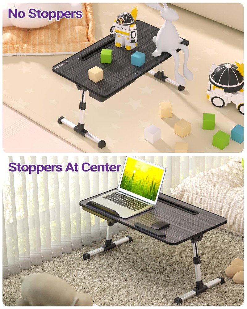 Laptop Bed Tray Table, Height & Angle Adjustable Portable Bed Table,Portable ...