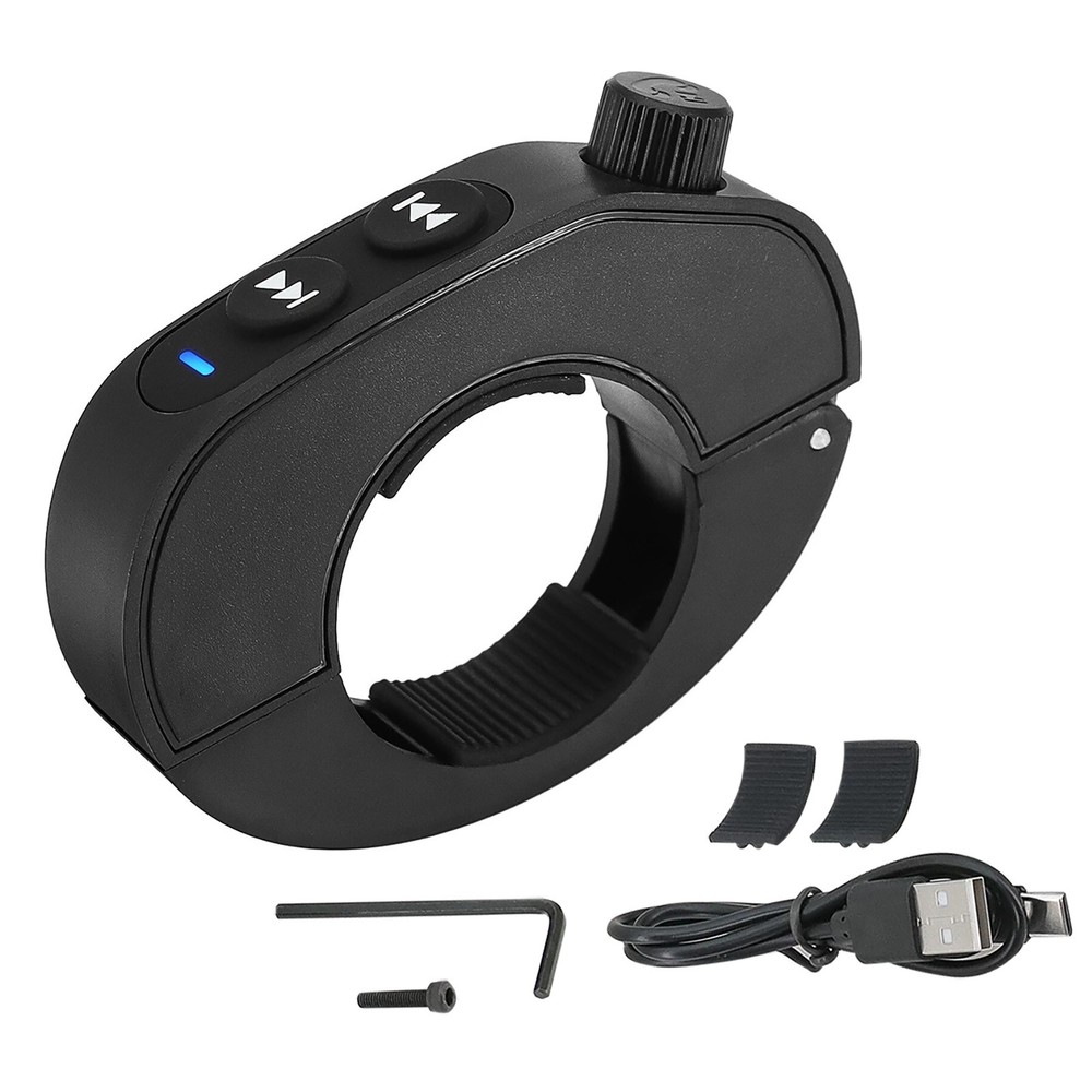 For Motorcycle Scooter Bluetooth Wireless Remote Control Media Button Black