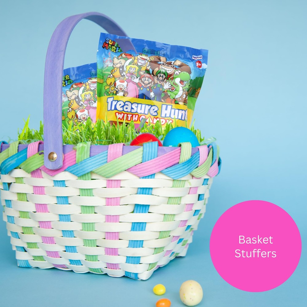 - Super Mario Prefilled Plastic Easter Eggs, Filled with Character Shaped Har...