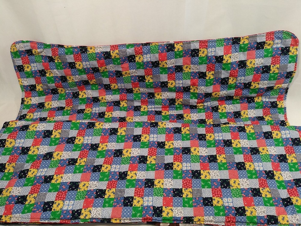HANDMADE QUILT CHILDRENS 35”x52” multi character