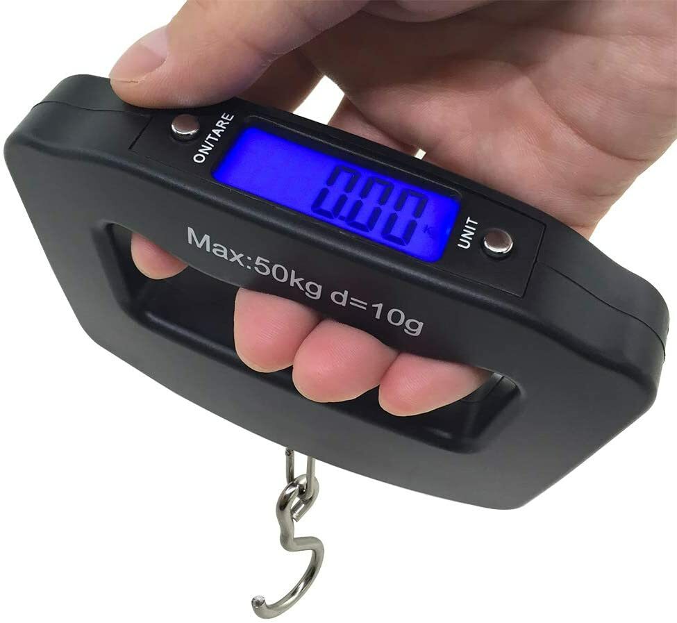 LCD Electronic Digital Scale Travel Fish Luggage Postal Hanging Hook Weight