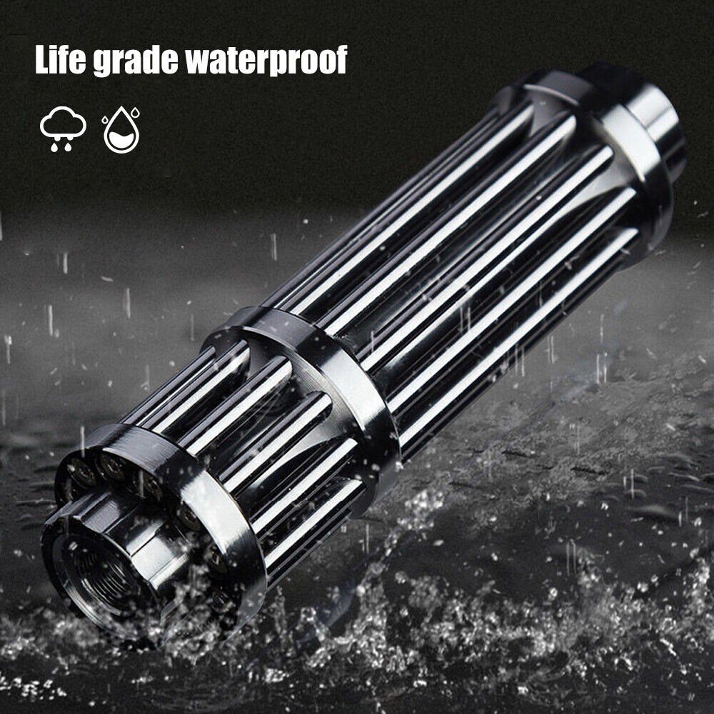 10 Watt Adjustable High Power Blue Burning Laser Pointer Visible Dot Torch Light