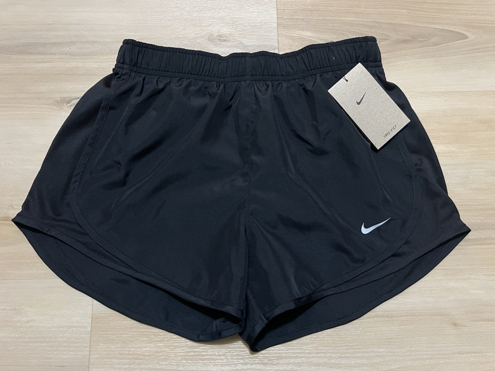 NWT Nike Tempo Women's Brief-Lined Running Shorts Black Size Small 831558-014