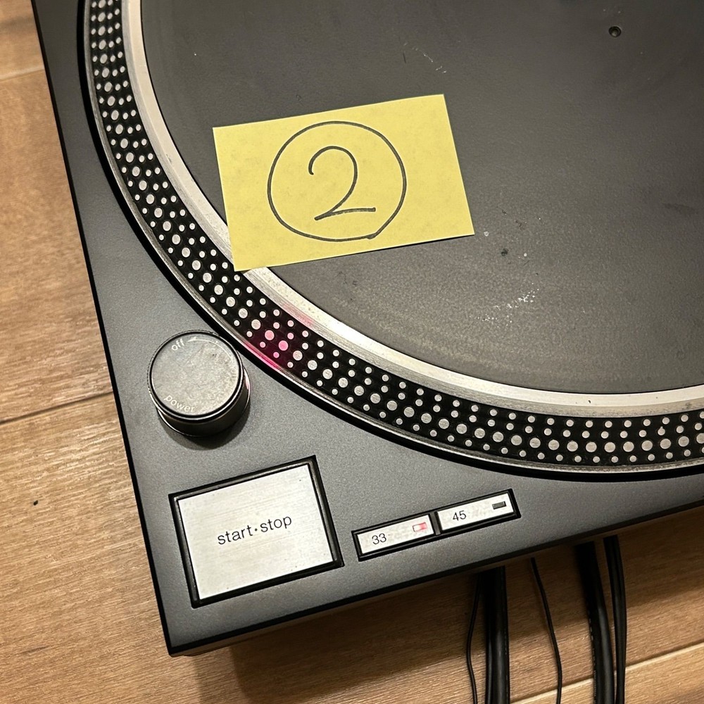 Technics SL-1200MK3 DJ Record Turntable System Pair Set Mogami FullyFunction