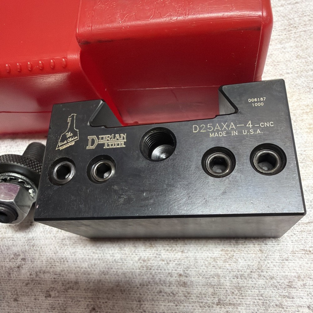 Dorian D25AXA-4-CNC Quick Change 3/4” Tool Capacity Boring Bar Tool Post Holder.