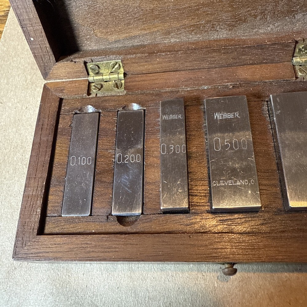 taft-pierce webber precision gage blocks cleveland 5 Pc