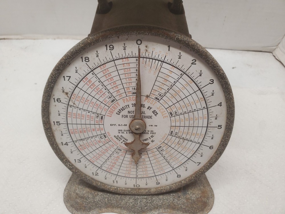 Triner No. 20 Liberty Parcel Post Scale 20 Lbs. Post Office Industrial Decor