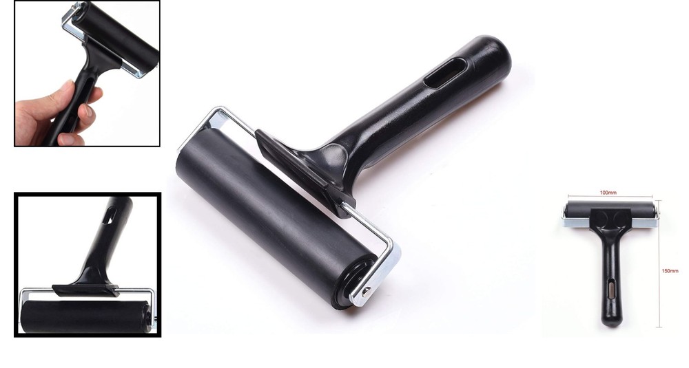 Non-Slip Rubber Brayer Roller - Essential for Printmaking & Crafts