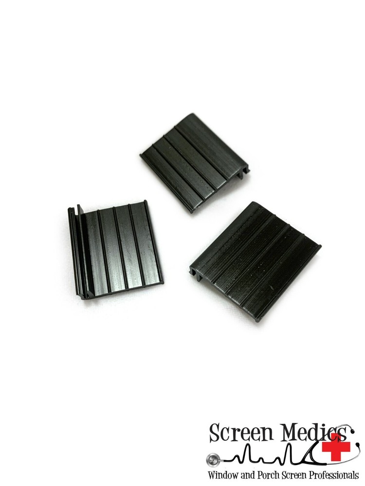 50 Pack - Black Hard PVC Pull Tabs for Window Screens