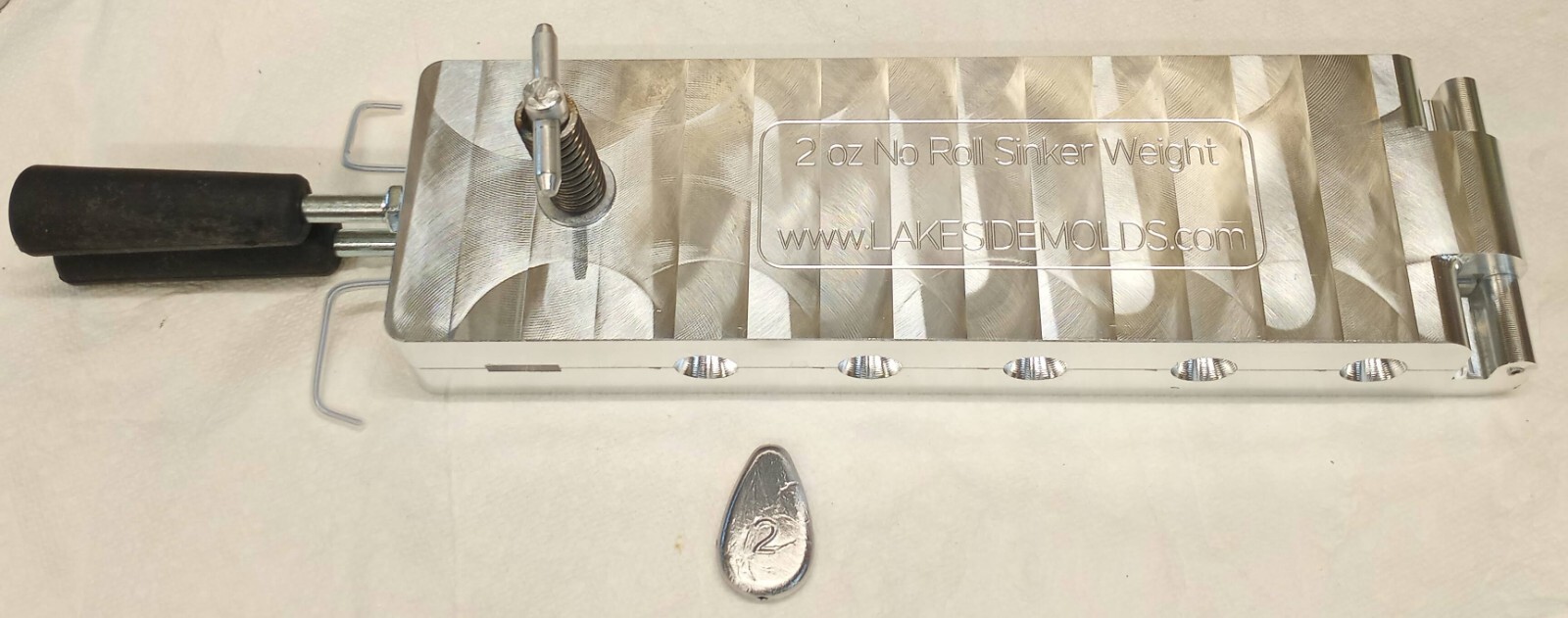 2 oz No Roll Sinker Mold - 10 CAVITY Production Mold