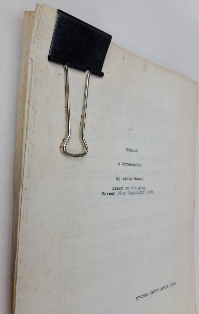 EDMOND / David Mamet 1989 Screenplay Draft Script, based on his own play