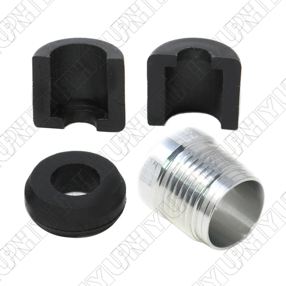 New Steering Reverse Aluminum Billet Cable Lock Nut + Half Ring Retainer+