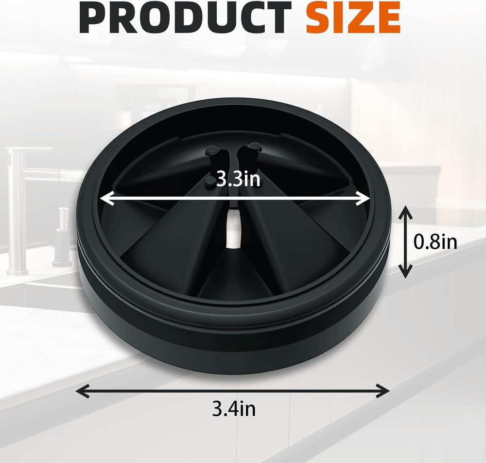 Garbage Disposal Splash Guard 3 3/8" for Insinkerator Evolution Series, Noise Re