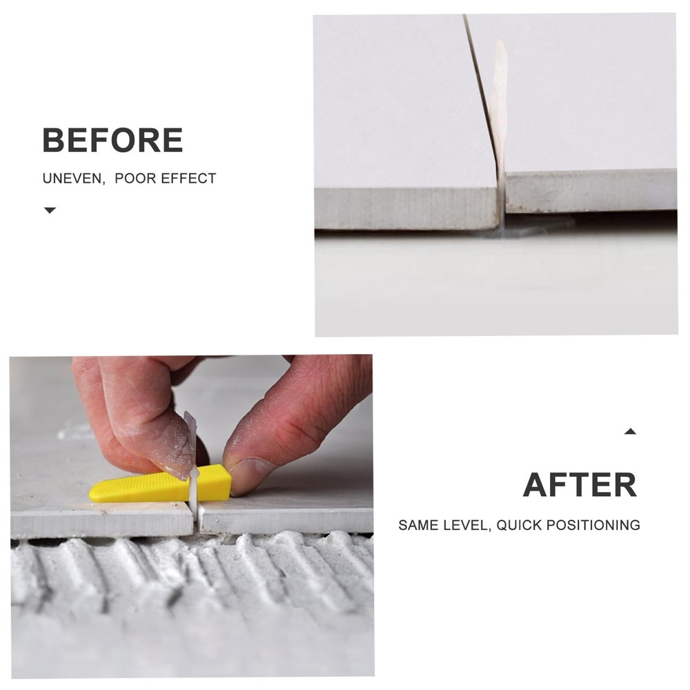 Tile Leveling System 2500pcs 1/16" Tile leveler Spacers Clips Tile Installati...