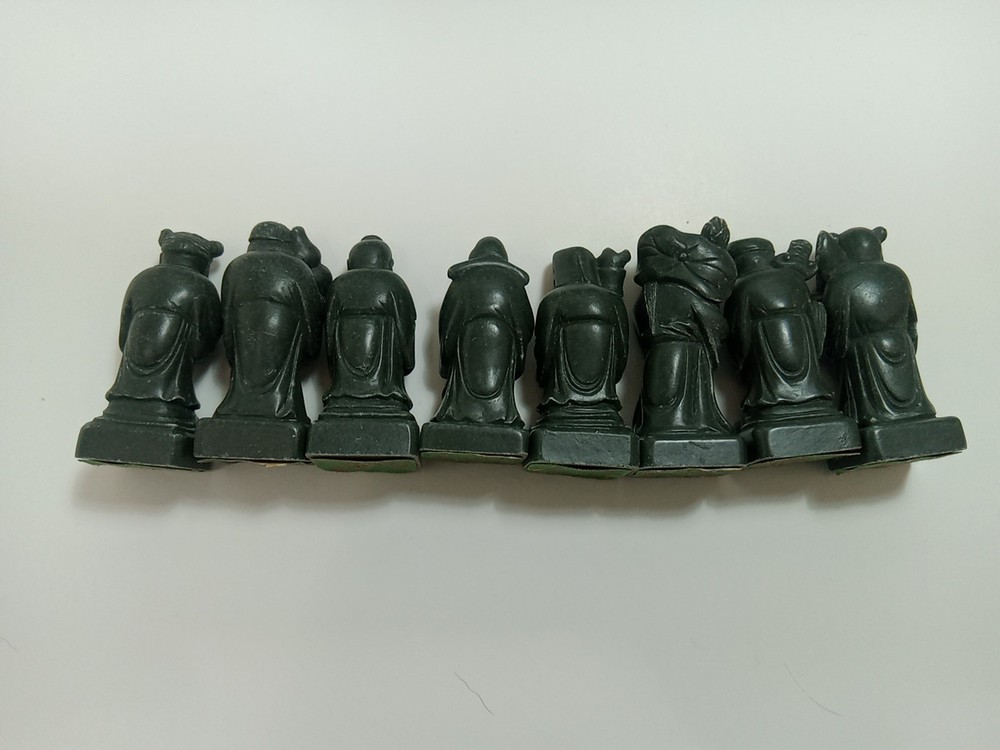 Soapstone Chess Pieces Chinese Motif