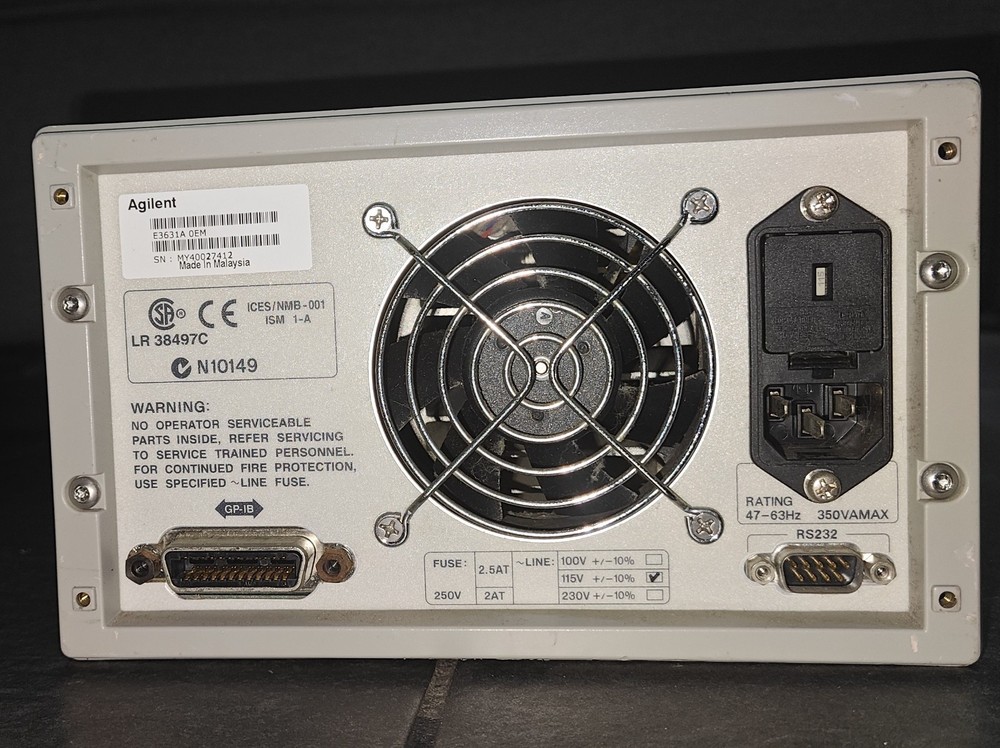 Agilent E3631A Triple Output Power Supply