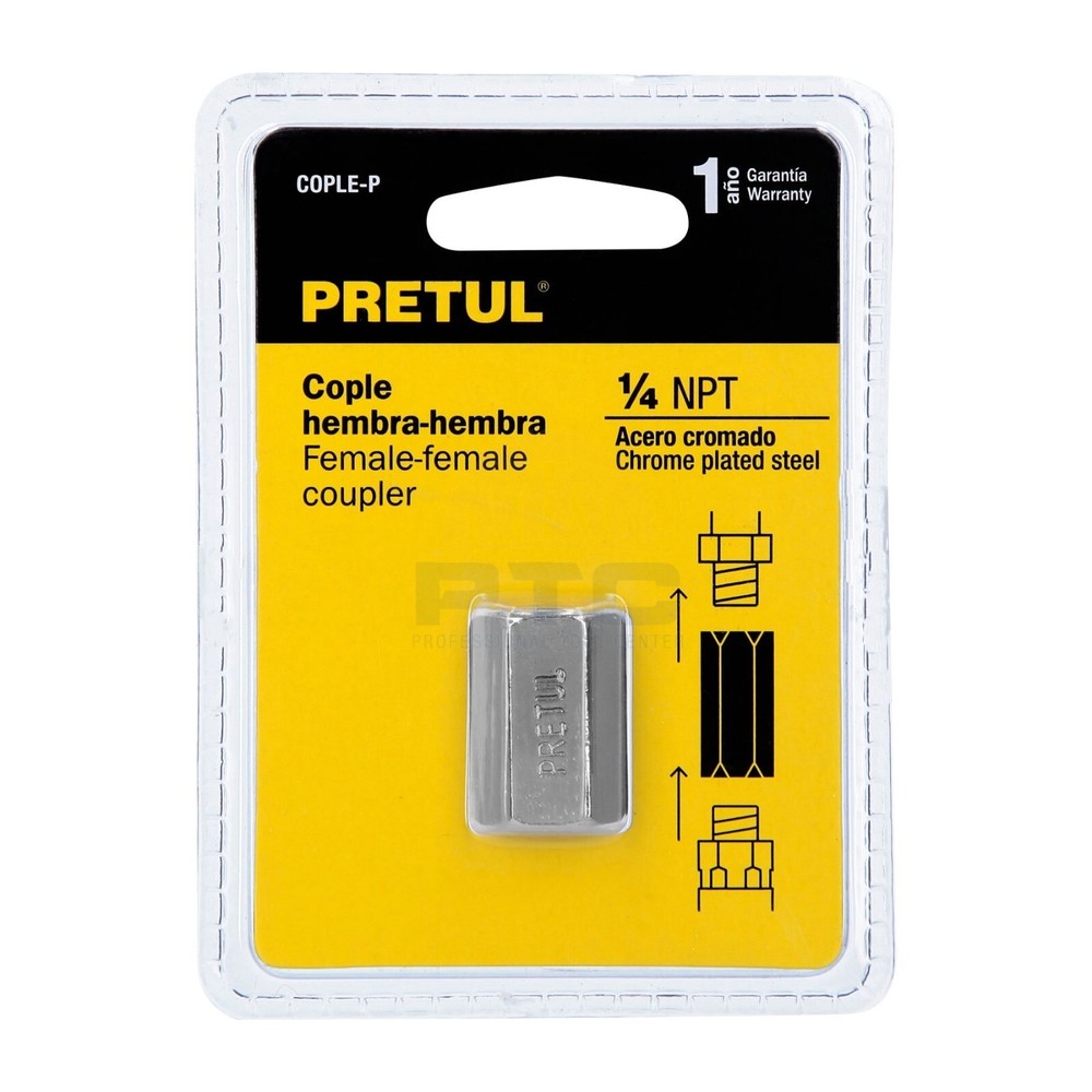 Pretul COPLE-P Steel coupling, thread 1/4 NPT