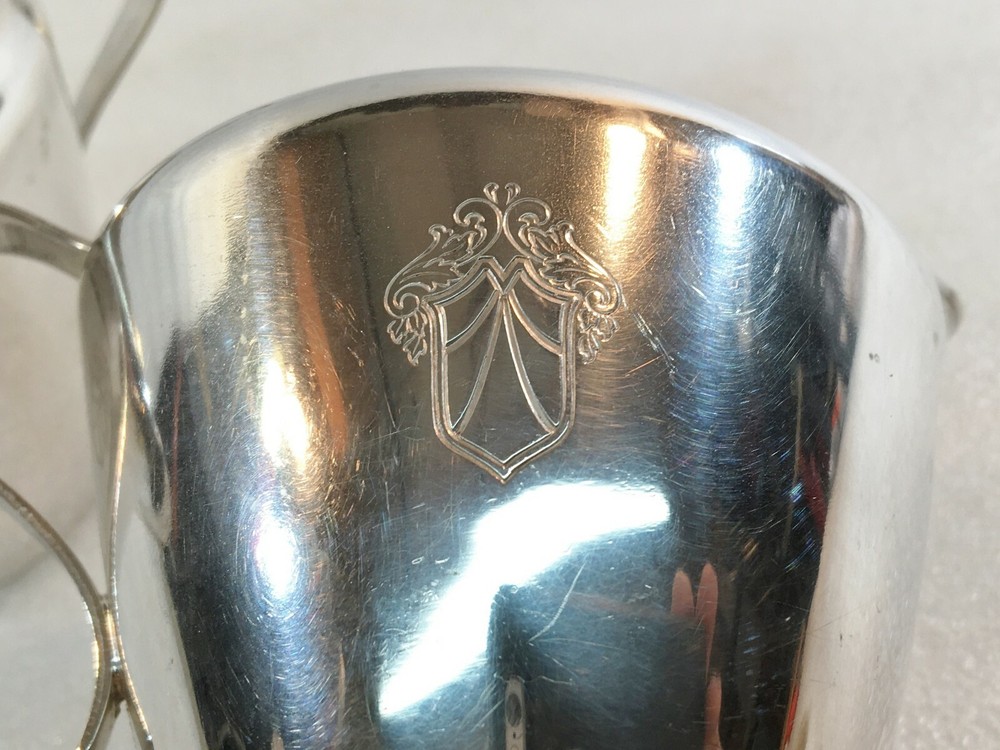 HEIRLOOM PLATE Silver Plated Mid Century Cream & Sugar Set