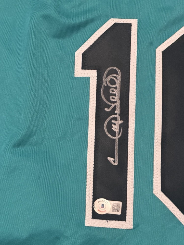 Gary Sheffield Signed Custom Florida Marlins Jersey Beckett BAS COA