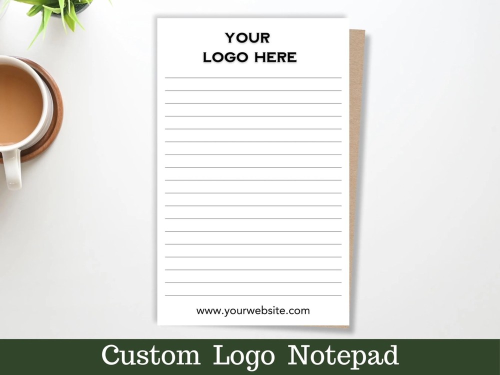 5x8 Custom Business Logo Notepad