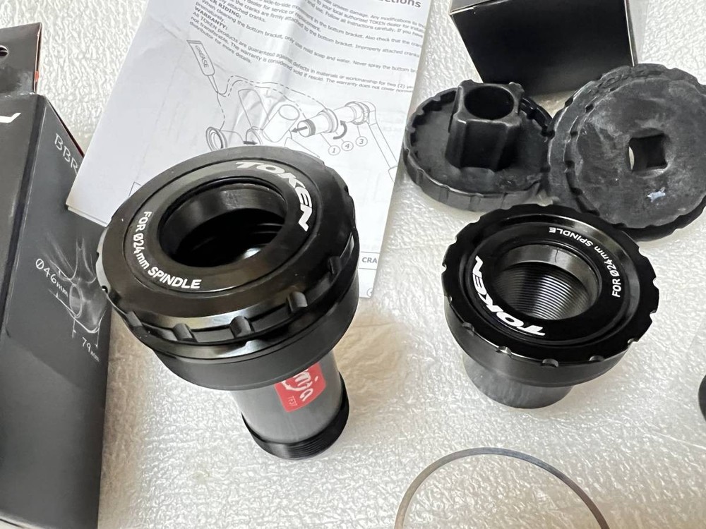TOKEN Ninja TF46BR24 Bottom Bracket for BB RIGHT to 24 Conersion with Tools