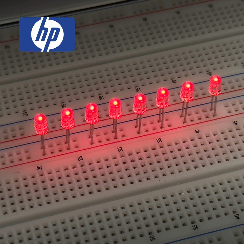 G28582E ~ (Pkg 25) Hewlett Packard QLMP-1817 Bright Red "Dot" LED