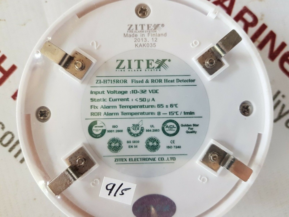 ZITEX ZI-H715ROR FIXED ROR ALARM Smoke DETECTOR