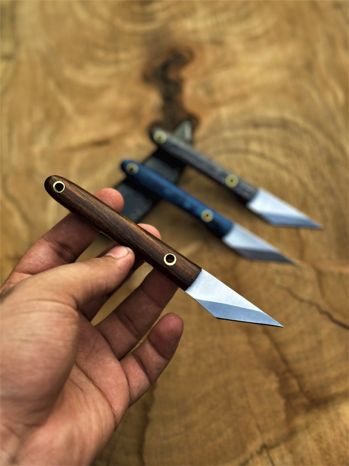 Kiridashi Hollow Grind Japanese Pencil carving knife 12C steel and Sheath, USA