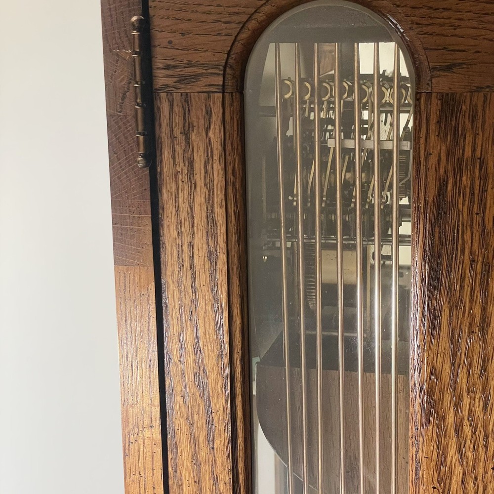 1983 Ridgeway Oak Clock MODEL-765 TRIPLE CHIME DIAL-K8 - Great Condition