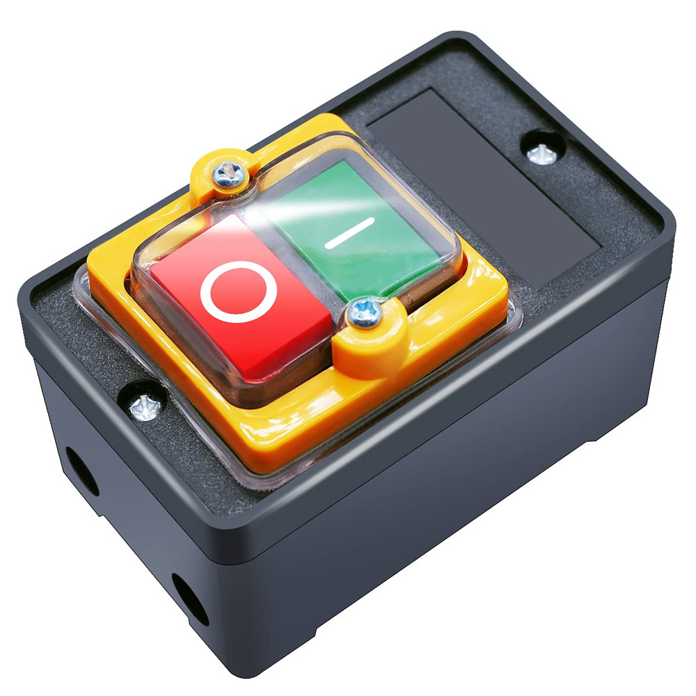 Waterproof Push Button Switch Motor On Off Switch Start Stop Switch Self Lock Me