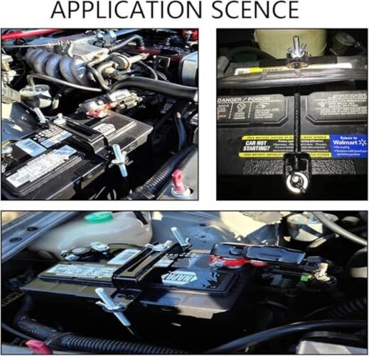 Universal Premium Adjustable Battery Hold Down for Tray, Universal Adjustable