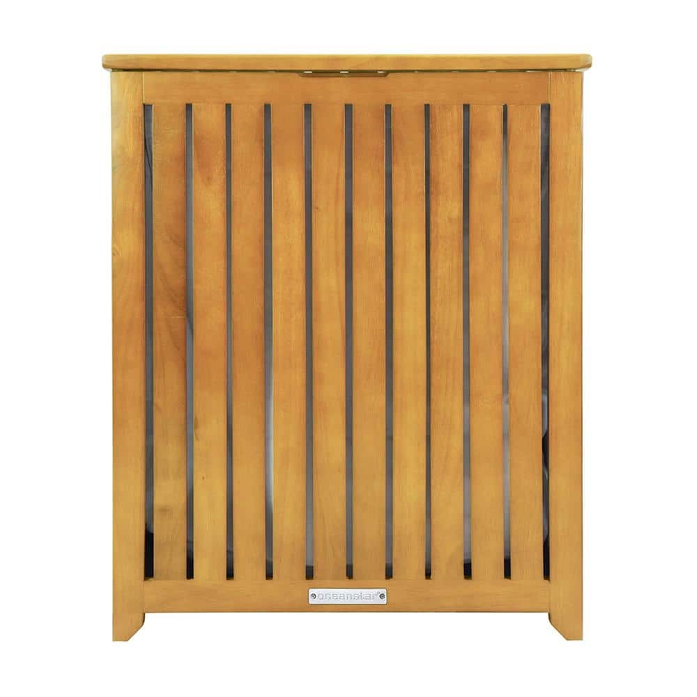 Spa-Style Bamboo Laundry Hamper